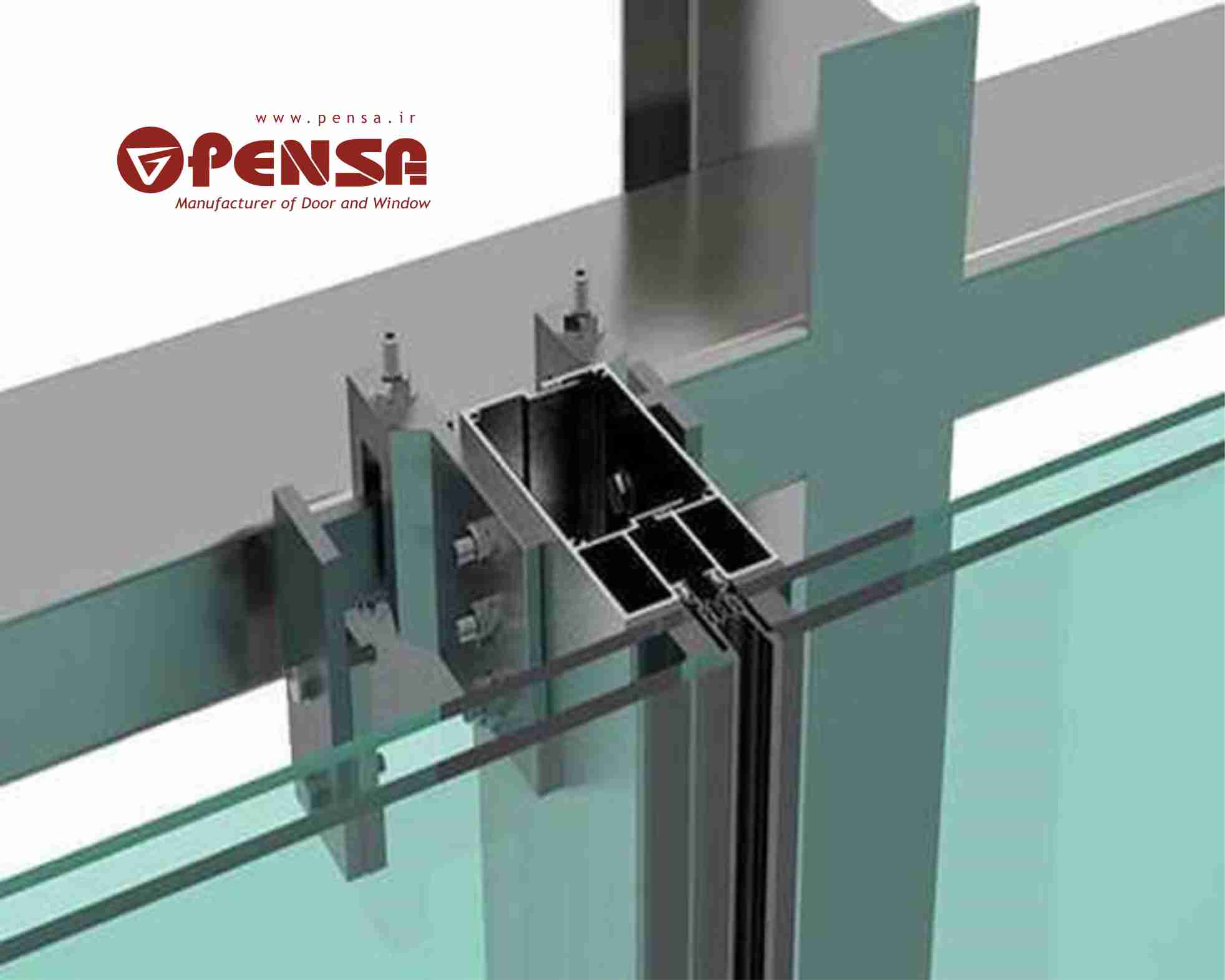 آموزش نصب کرتین وال