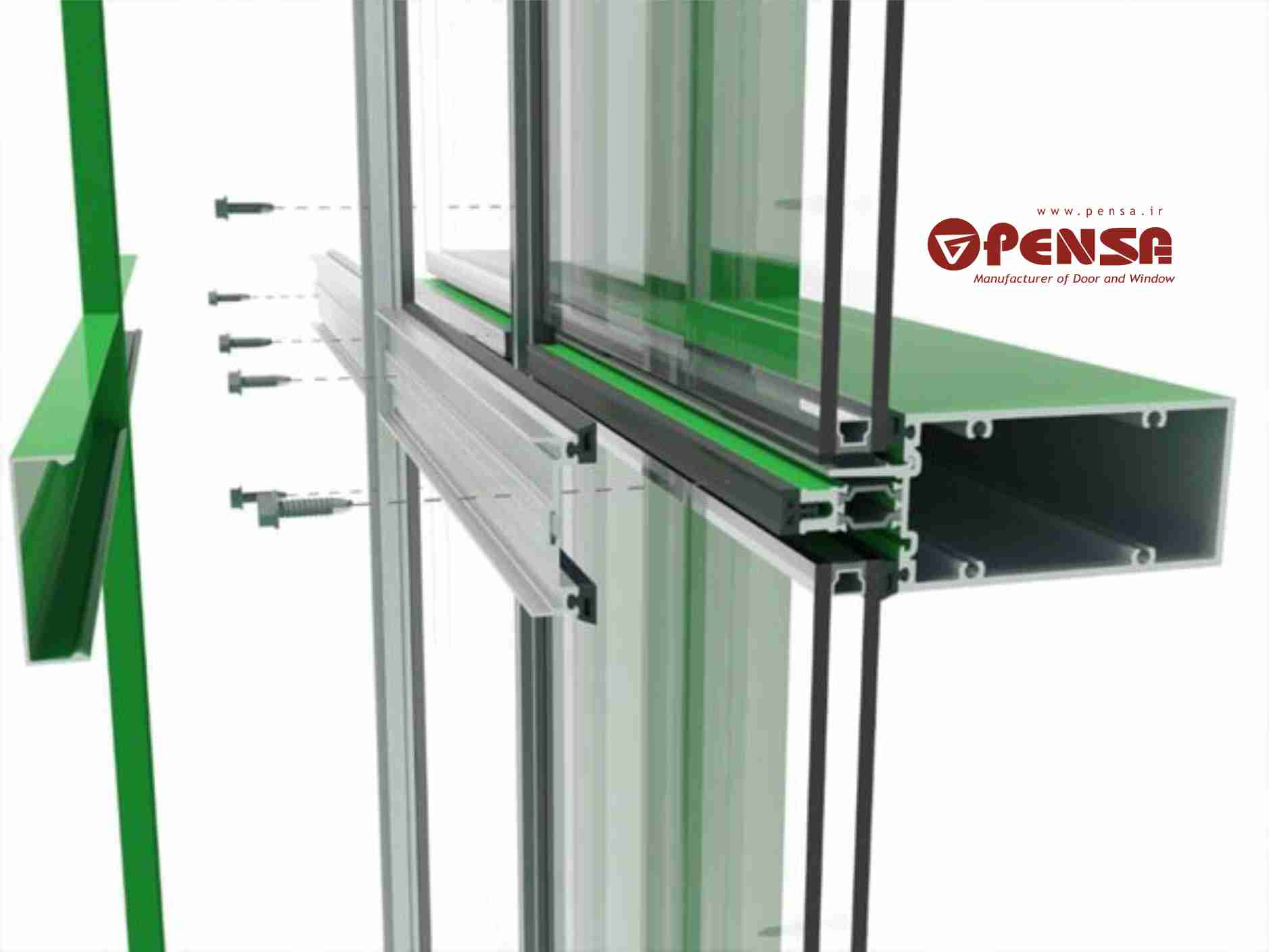 اتصالات کرتین وال