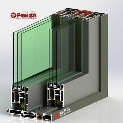 پروفیل پنجره سه جداره